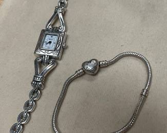 PANDORA BRACELET   AND BRIGHTON WATCH   NOT PRICED YET 