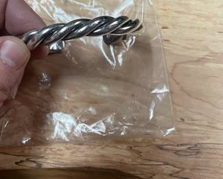 heavy silpada sterling  twisted cuff  design $125