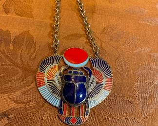 very retro long chain necklace costume $39