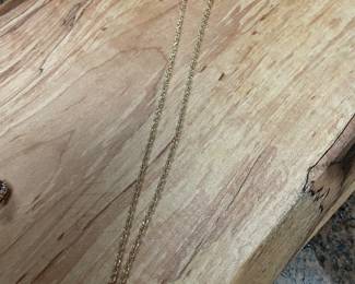 14k gold chain  not priced yet 