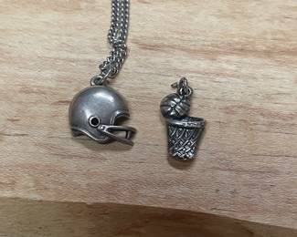 VERY RETIRED JAMES AVERY FOOTBALL HELMUT   AND AVERY BASKETBALL CHARM   NOT PRICED YET