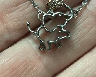 CUTE .925 ELEPHANT NECKLACE  $25