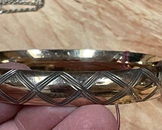 sterling and  g.f . hinged bangle  $39