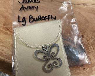 retired james avery large sterling butterfly pendant $110 