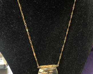  another view of vintage  lucite fish necklace   unsigned castlecliff $95