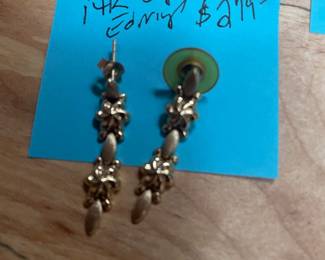 ARPAS SIGNED 14K GOLD EARRIINGS  $279  BEAUTIFUL IN PERSON 