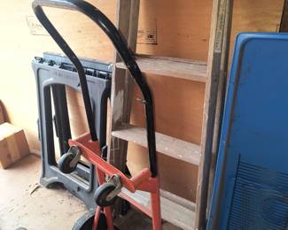 Hand truck and ladder