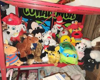 Lots of stuffed animals