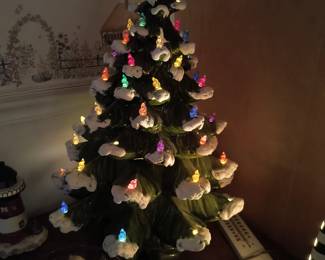 Vintage ceramic Christmas tree