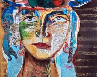 Bonita mujer 70 x 50cm