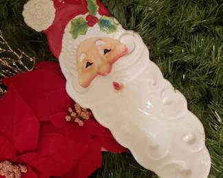 Fits & Floyd Santa snack tray.
Hand painted
