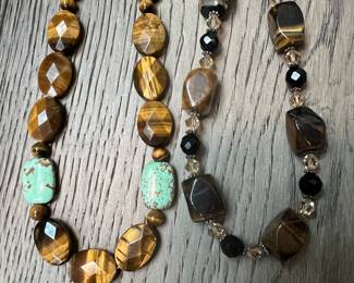 Both of these are pretty tiger eye necklaces