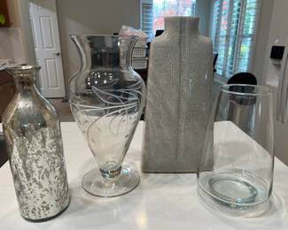 Just some of the beautiful vases you will find at this home