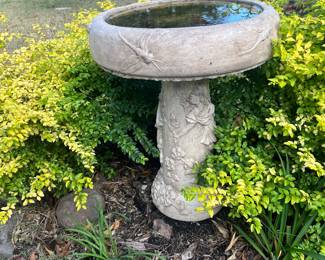 Beautiful bird bath.