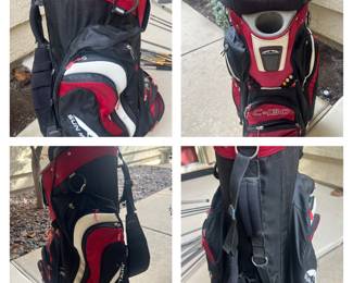 Golf clubs and bag sold all together 