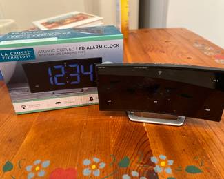 Two of these awesome LED alarm clocks. One is new in the box and one does not have its box anymore.