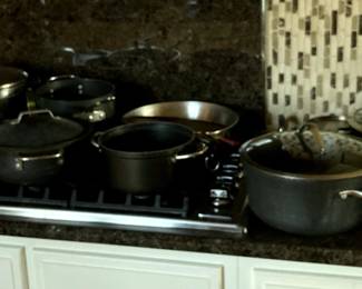 Lots of good cookware. Also a T-fal fryer, Krupps waffle iron, 