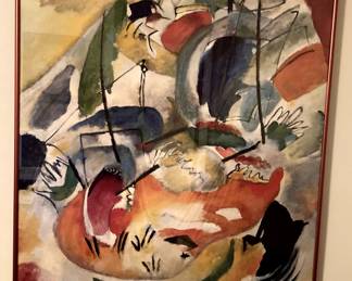 Poster from the National Gallery featuring Vasily Kandinsky