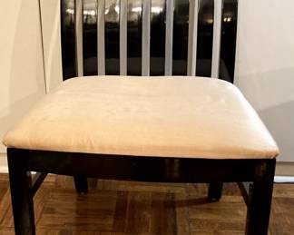 Black lacquer side chair
