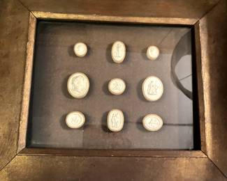 One of FOUR sets of Italian Intaglio... simply beautiful!