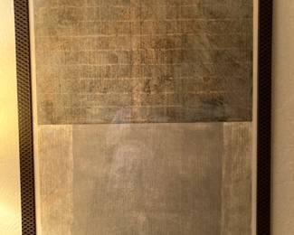 One of two large Japanese original pieces. Minimalist style with wonderful detailed hand work