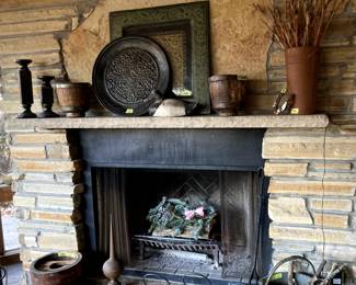Lots of rustic decorative items