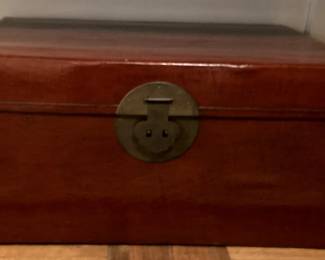 Large red lacquer box