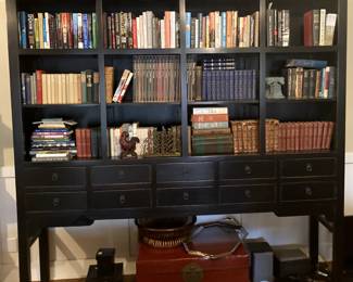 Antique Asian display piece/book shelf with ten drawers