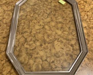 Very nice metal and glass handled tray