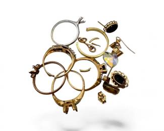 82 MixedScrapGoldJewelry14k18kTestedPieces