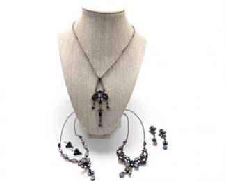 11 SterlingSilverSemiPreciousStoneJewelryCollection7960g