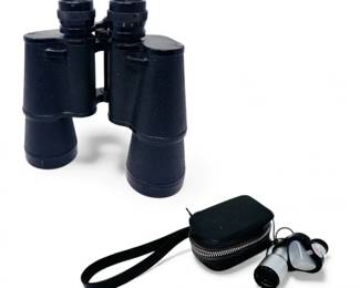 129 2BinocularsFloria10x50Compact8x20wCarryCase