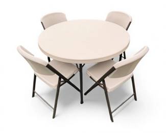 72 LifetimeOutdoorTable4FoldableChairs