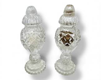 19 CutGlassSaltPepperShakersinBohemianStyle