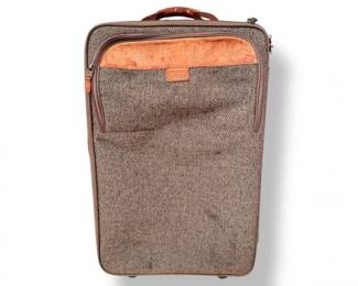 172 HartmannTweedRollingSuitcasewLeatherTrim
