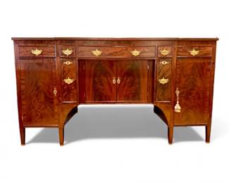 40 AntiqueLate1800sMahoganyBuffetProvenanceFrederickStearnsI