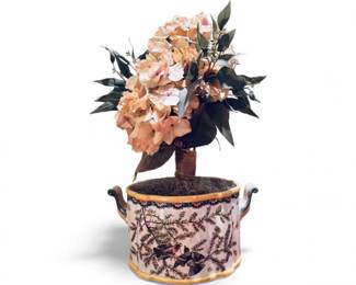 30 CeramicFlowerPotwArtificialFloralArrangement