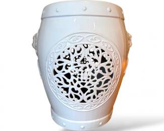 38 CeramicDragonMotifDrumStool