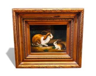 33 SignedRabbitPaintingbyBorofsky