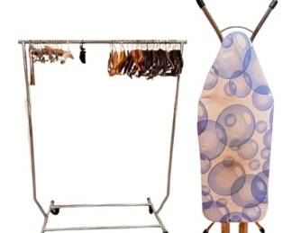 132 RollingClothingRackBrabantiaIroningBoard