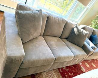 queen sleeper sofa from Macy’s with memory foam mattress