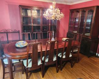 5 Piece Vintage Asian Rosewood Dining Set 