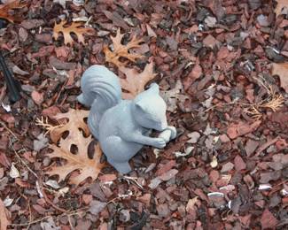 Yard art:  Squirrel 