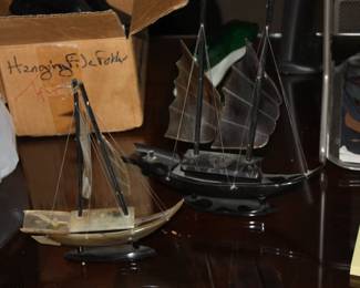 2 Oriental sailing ships 