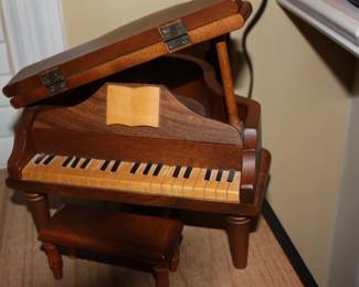 All hand carved instruments: 1 of 4 grand pianos w/benches