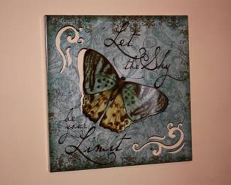 Metal butterfly picture