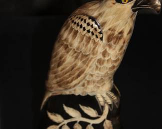 Hand carved Buffalo horn  Thailand