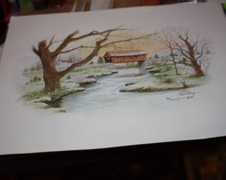 Unframed Ed Burger painting