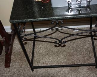 1 of 2 matching tables w/stone top