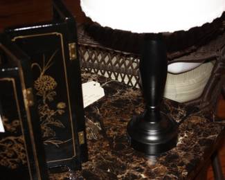 1 of 2 matching table touch lamps